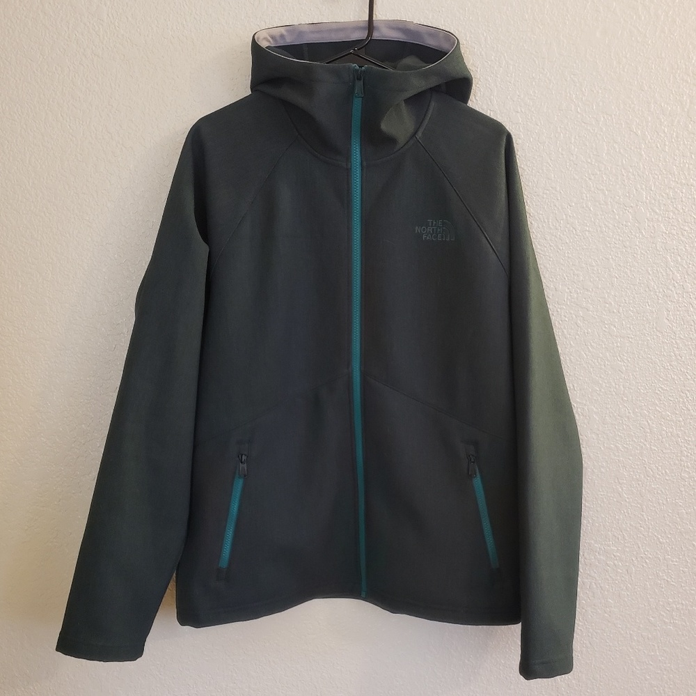 Hunter green full-zip hoodie
